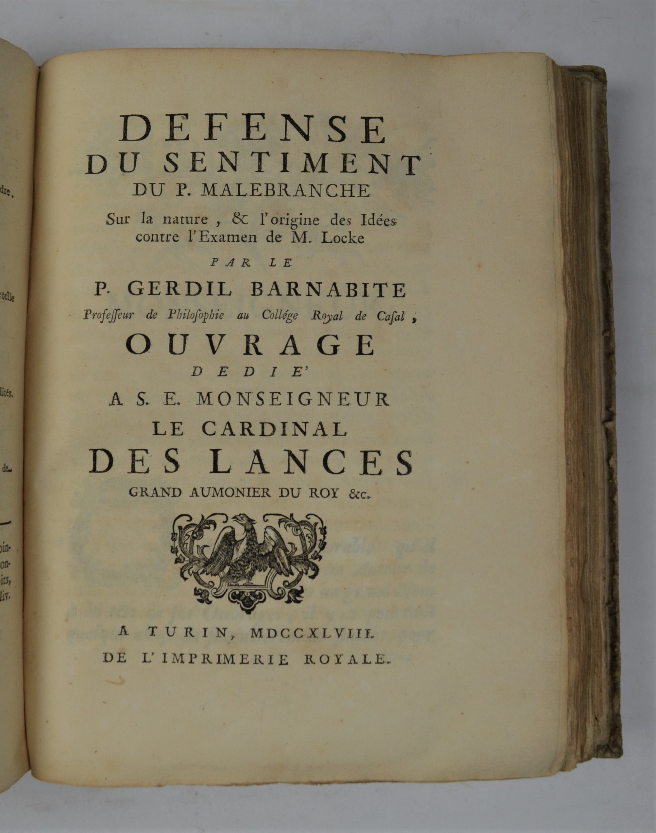 L'Immatérialité de l'Ame démontrée contre M. Locke par les mêmes ...