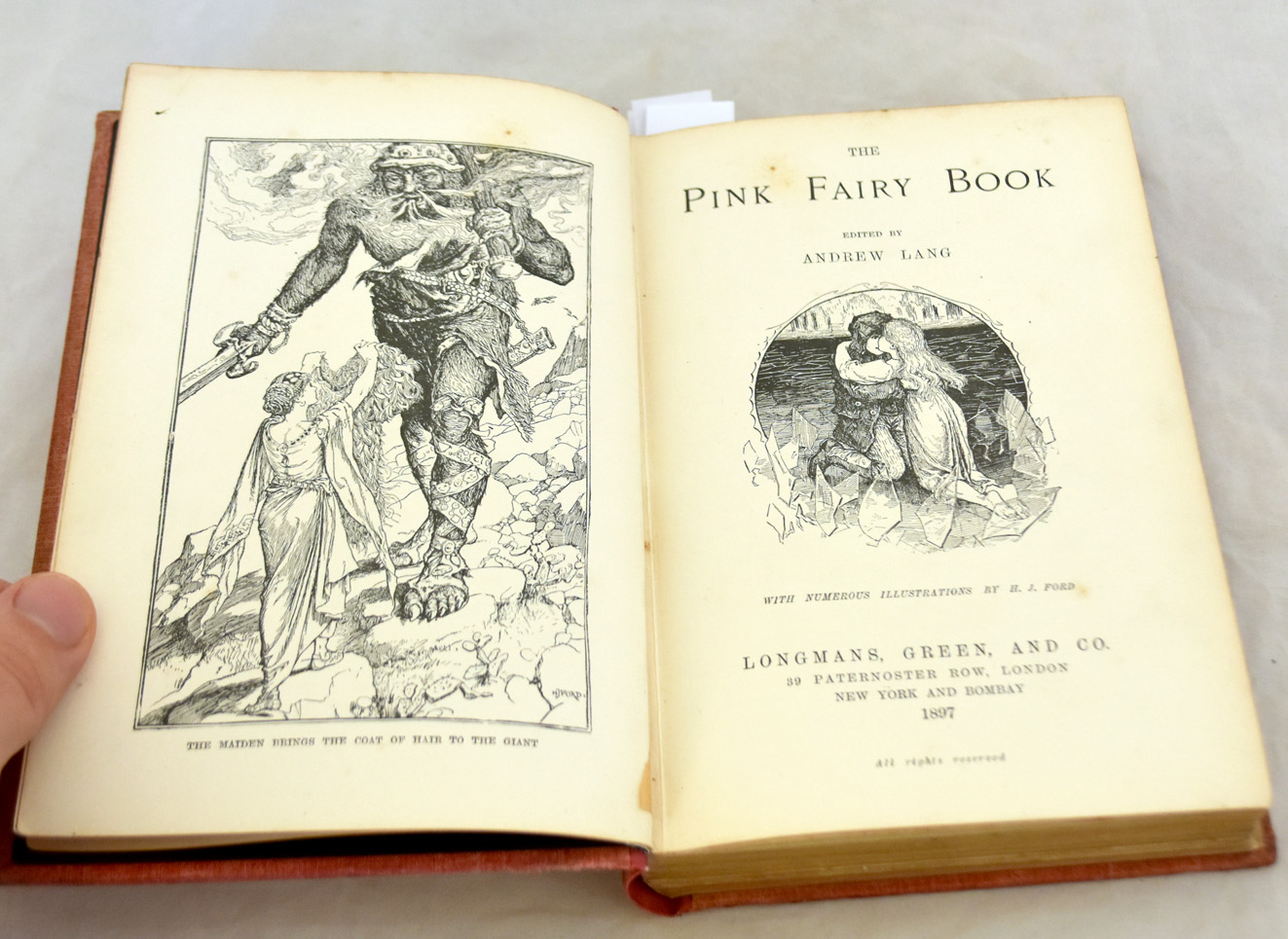 The Pink Fairy Book by Andrew Lang: Good Decorative Cloth (1897) 1st ...