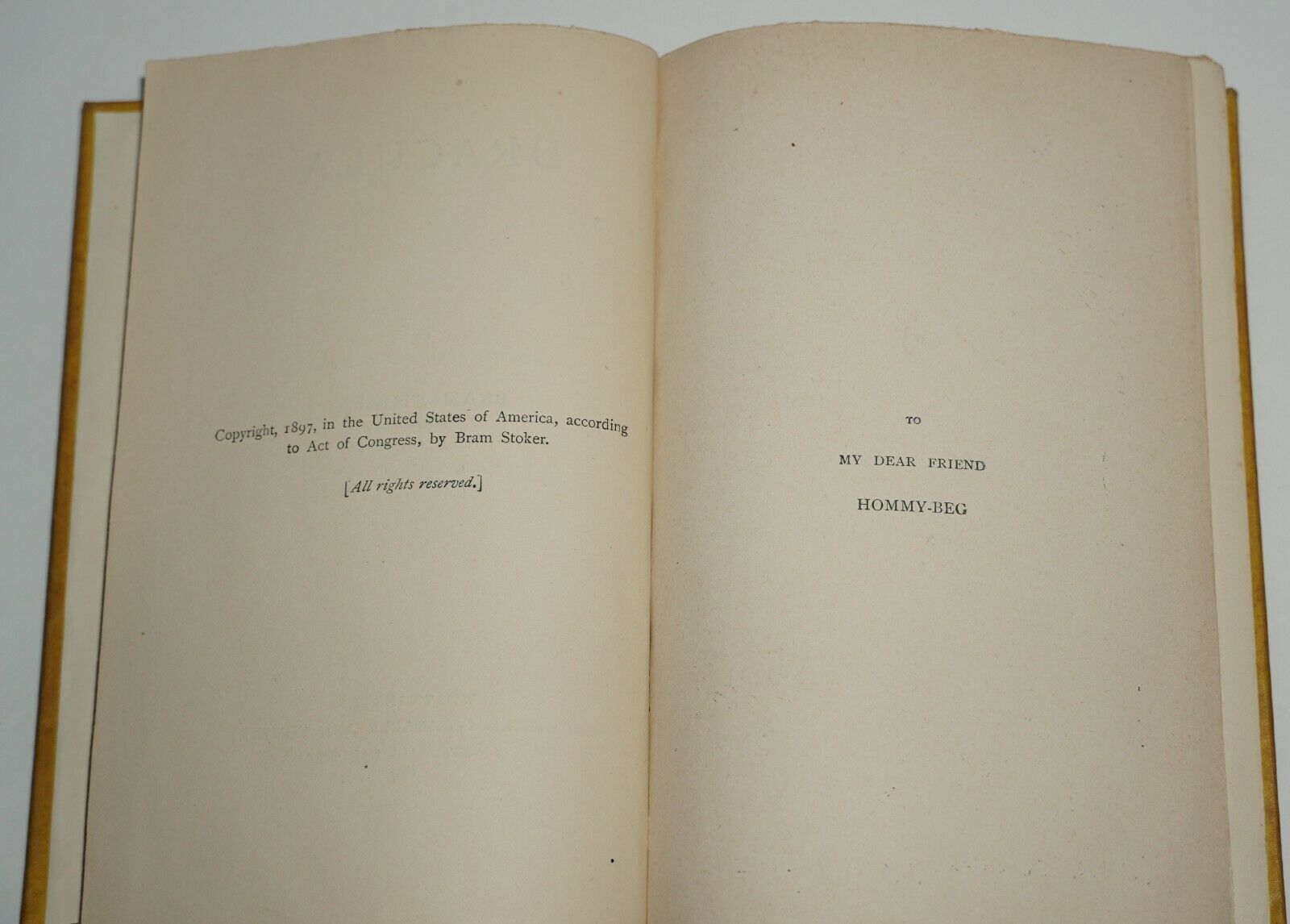 DRACULA (1897 Printing) by BRAM STOKER: Near Fine Hardcover (1897) 1st ...