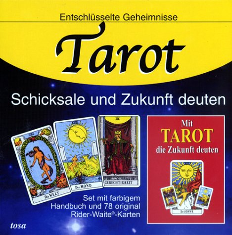 Tarot, Schicksale und Zukunft deuten, Handbuch u. Rider/Waite-Tarotkarten