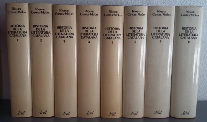 HISTÒRIA DE LA LITERATURA CATALANA 8 VOLUMS (CATALÁN). - MARTI DE RIQUER / ANTONI COMAS / JOAQUIM MOLAS