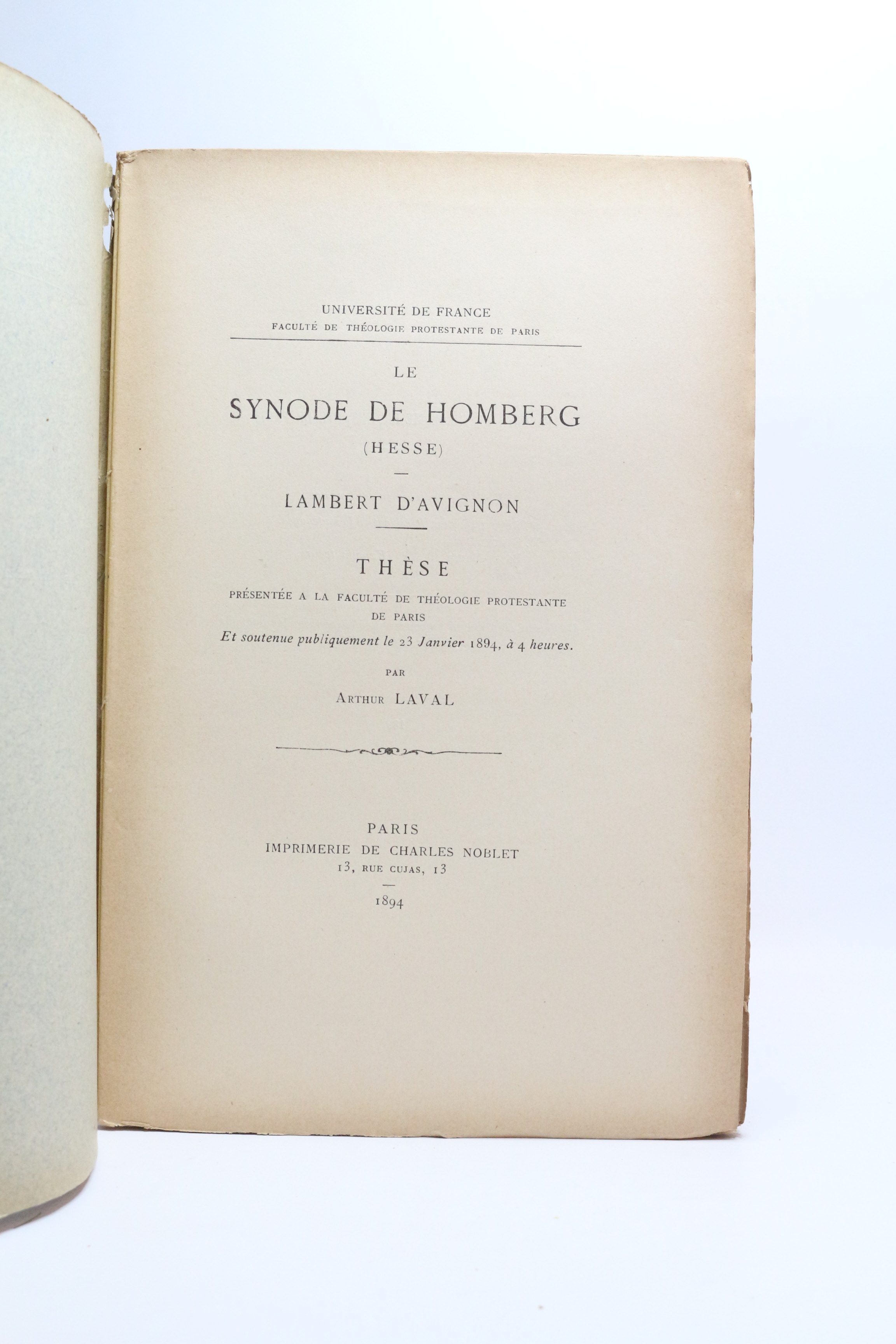 Le synode de Homberg (Hesse). - Lambert d'Avignon by LAVAL Arthur ...