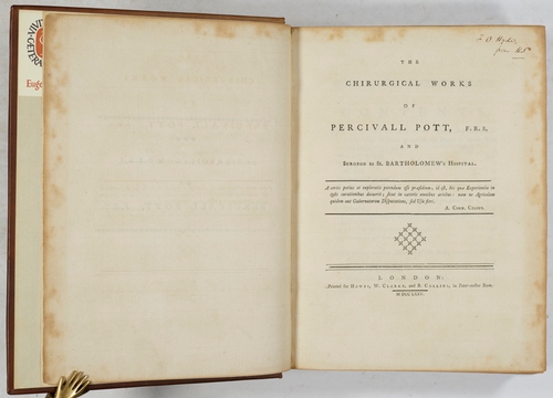 The Chirurgical Works of Percivall Pott, F.R.S. and Surgeon to St ...