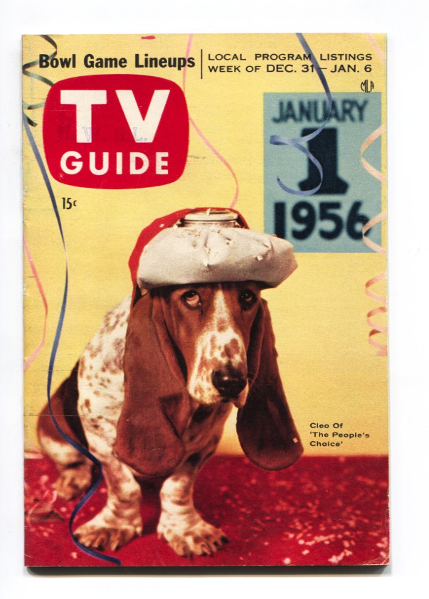 TV Guide December 31, 1955-CLEO OF THE PEOPLES CHOICE -no label