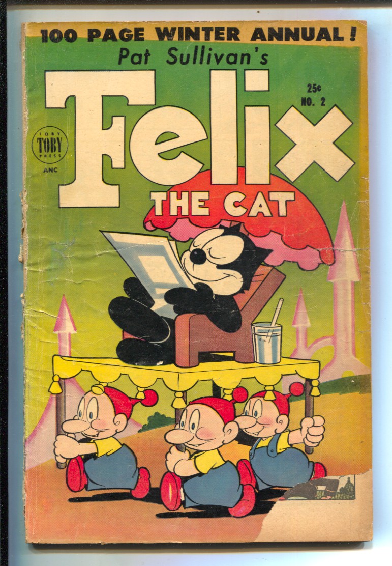 Felix The Cat Winter Annual #2 1954-rare Giant edition-Pat Sullivan-G:  (1954) Comic DTA Collectibles
