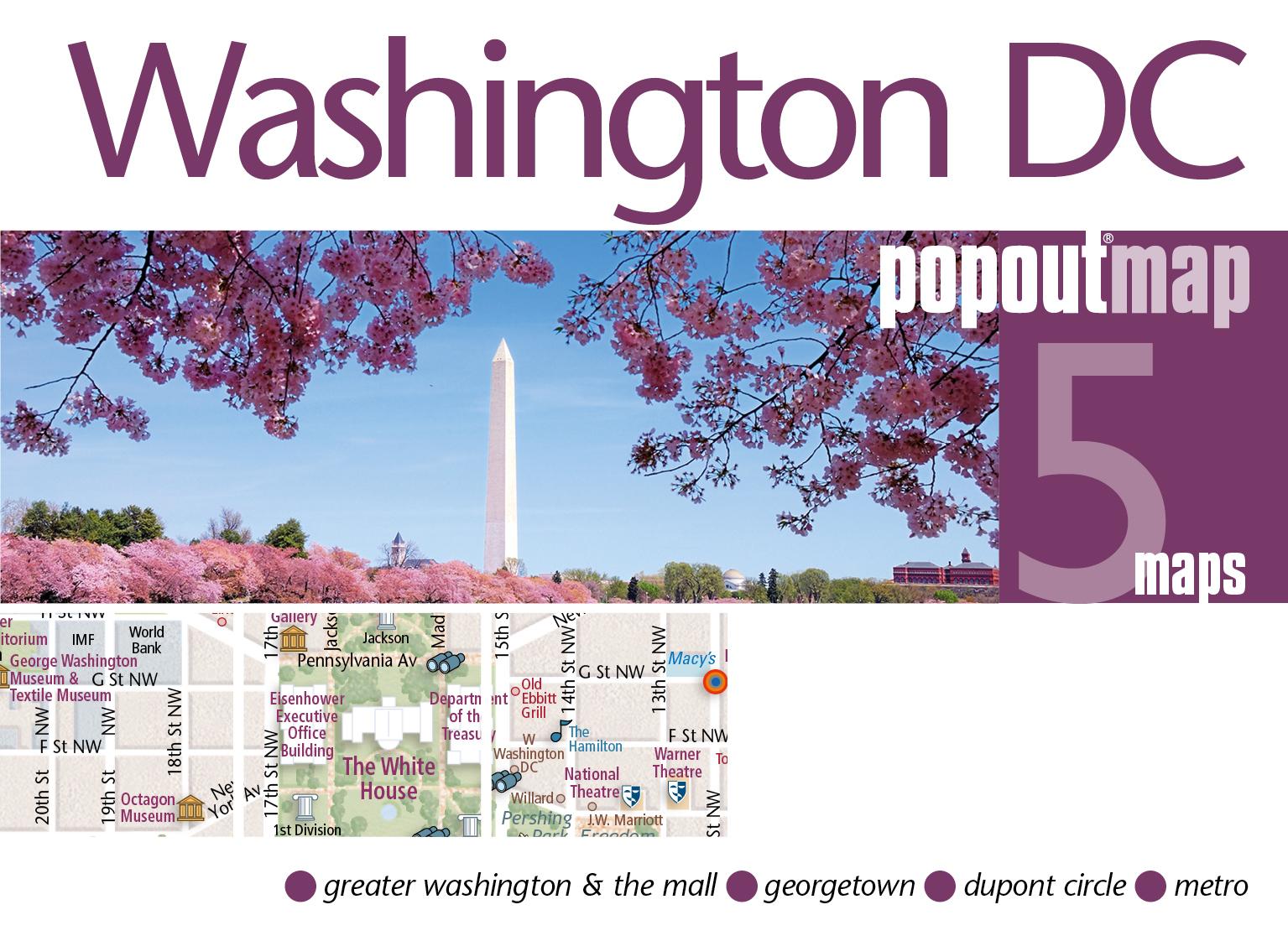 Popout Map Washington DC Double - PopOut Maps