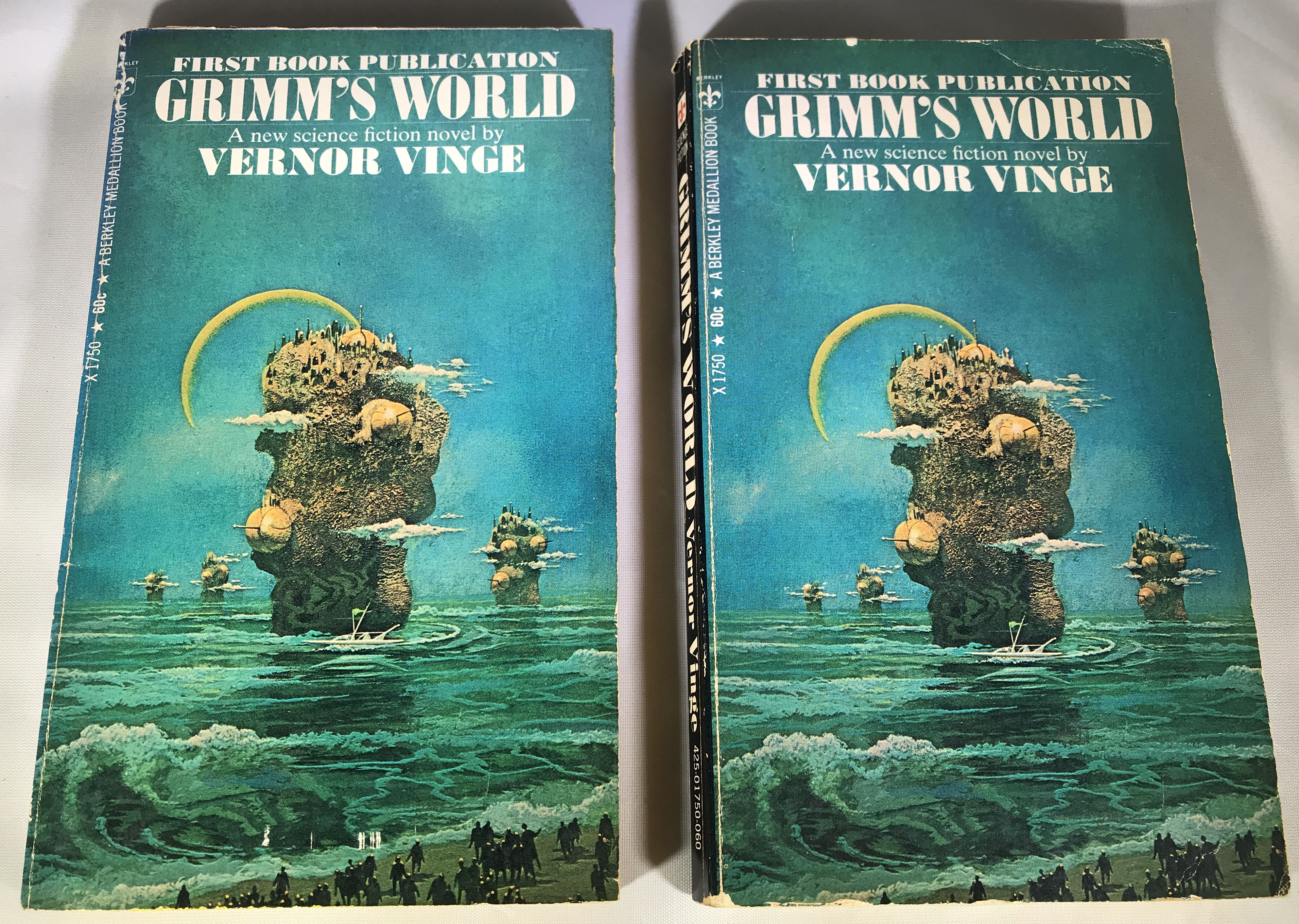 Grimm's World - Vernor Vinge - 1968 Berkley Paperback Edition – Postmarked  from the Stars