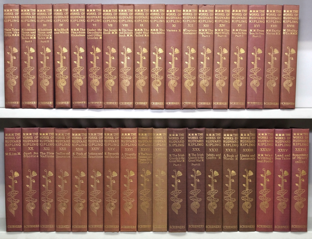 The Writings in Prose and Verse of Rudyard Kipling. In 36 vols. - KIPLING,Rudyard