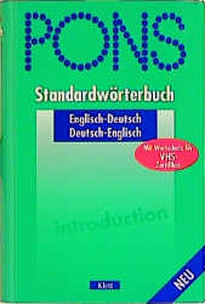 PONS Standardwörterbuch, Englisch