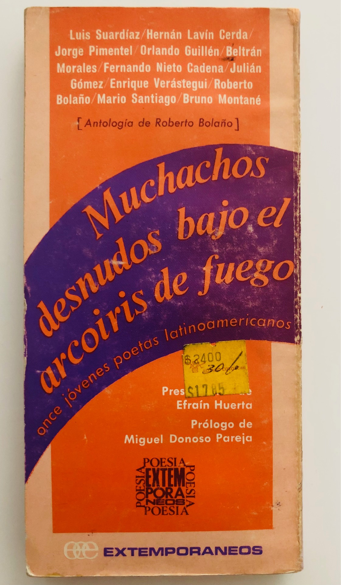 Muchachos Desnudos Bajo El Arcoiris De Fuego Once Jovenes Poetas Latinoamericanos Von Roberto Bolano Muy Bien Encuadernacion De Tapa Blanda 1979 1ª Edicion Libros Del Ayer Aba Ilab