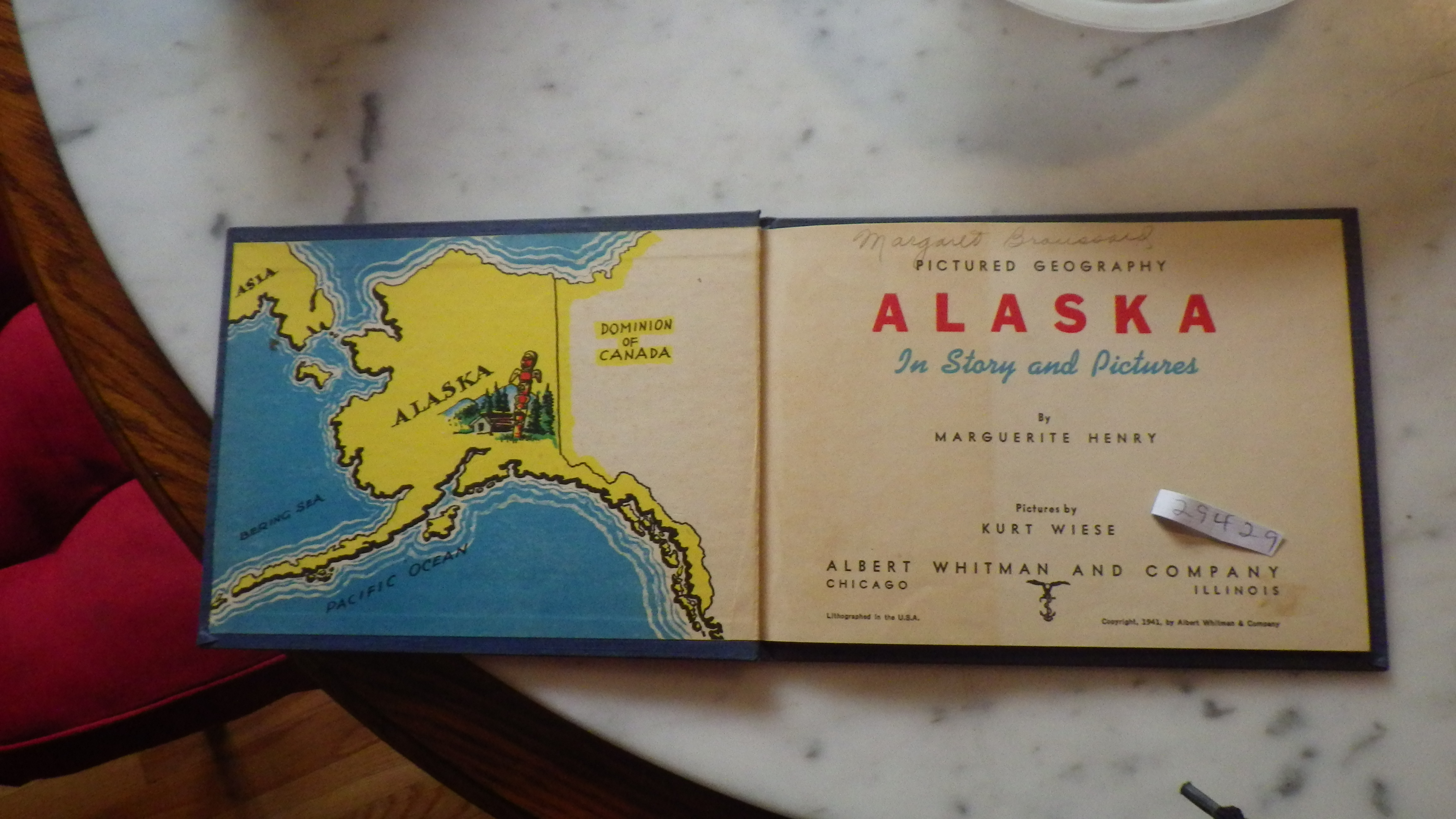 ALASKA IN STORY & Pictures in Dustjacket by Kurt Wiese, written BY ...