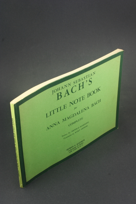 Johann Sebastian Bach's Little Note Book for Anna Magdalena Bach