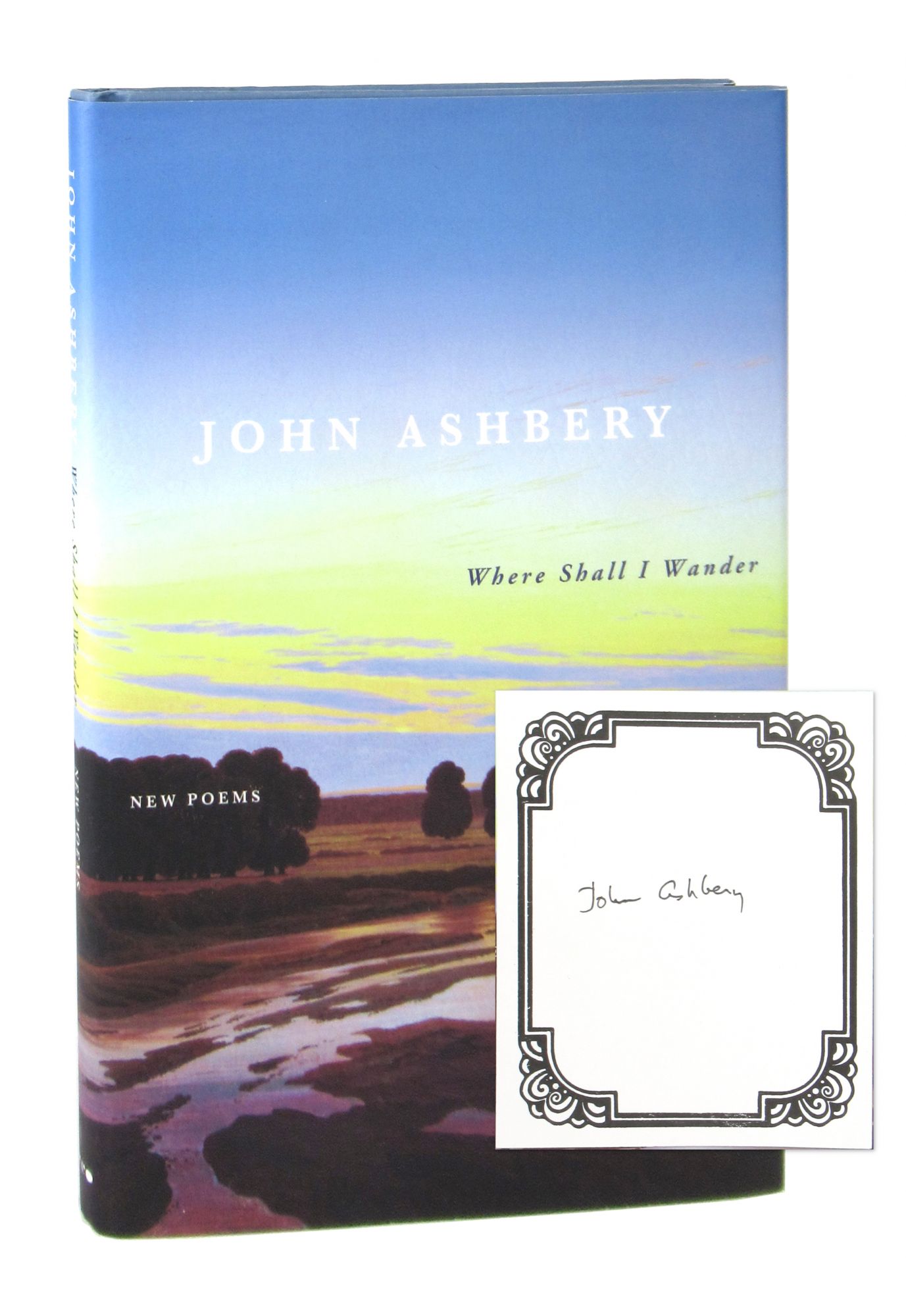 Author Signed Bookplate John Ashbery 