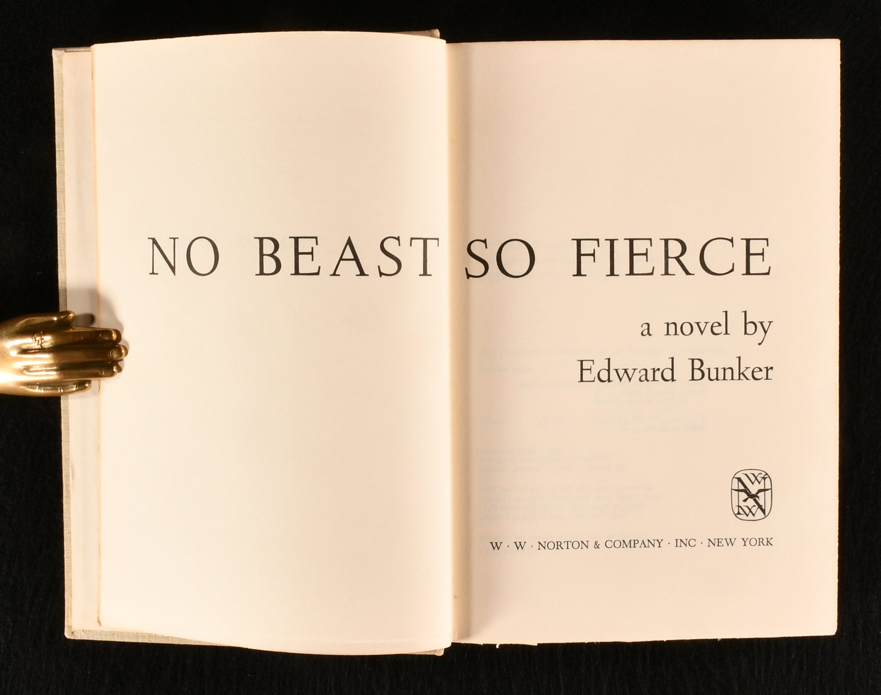 No Beast So Fierce Book Edward Bunker No Beast So Fierce by Edward Bunker: Very Good Indeed Cloth (1973