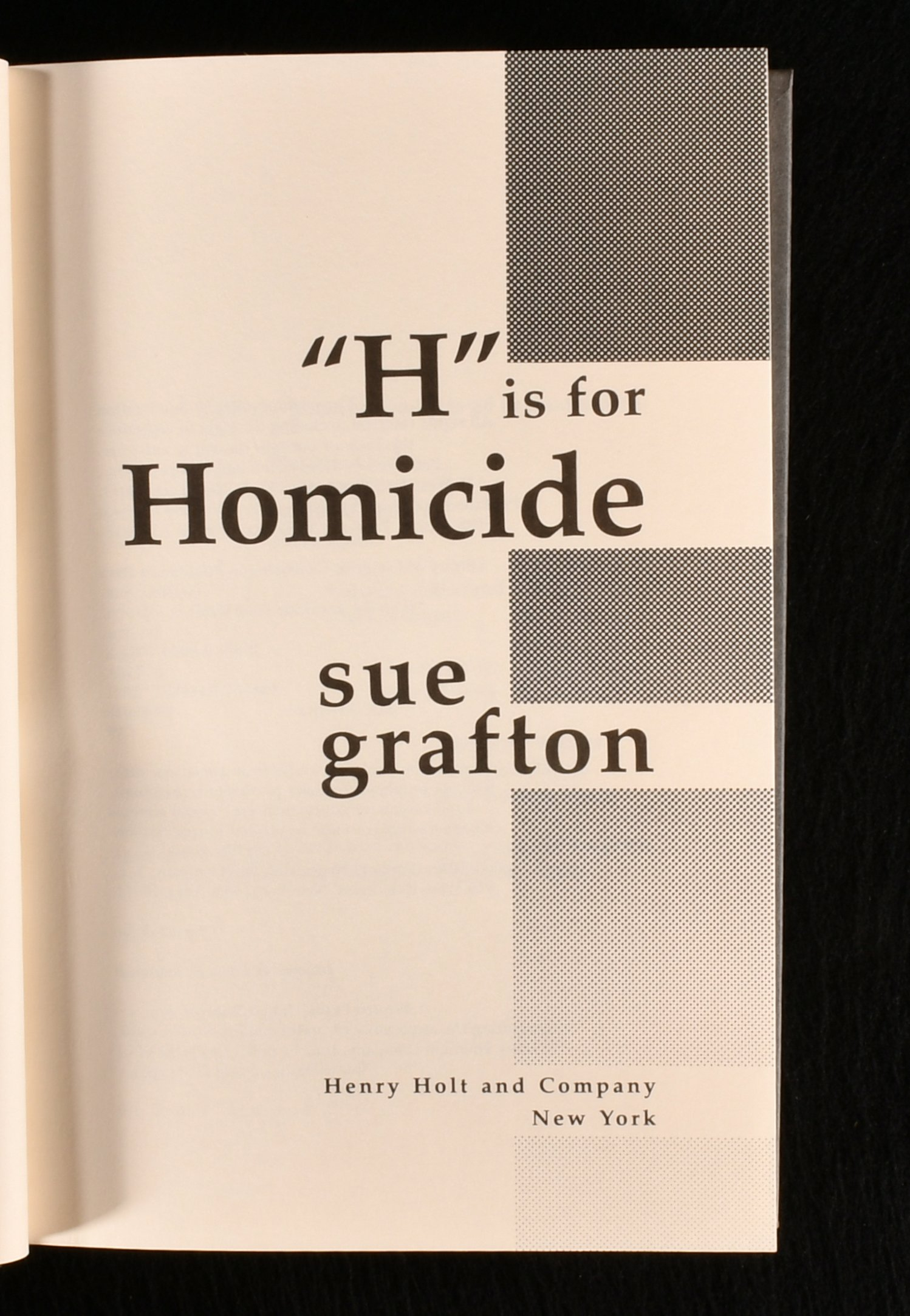 H is for Homicide I is for Innocent J is for Judgment L is for Lawless H is for Homicide I is for Innocent J is for Judgment L is for Lawless
