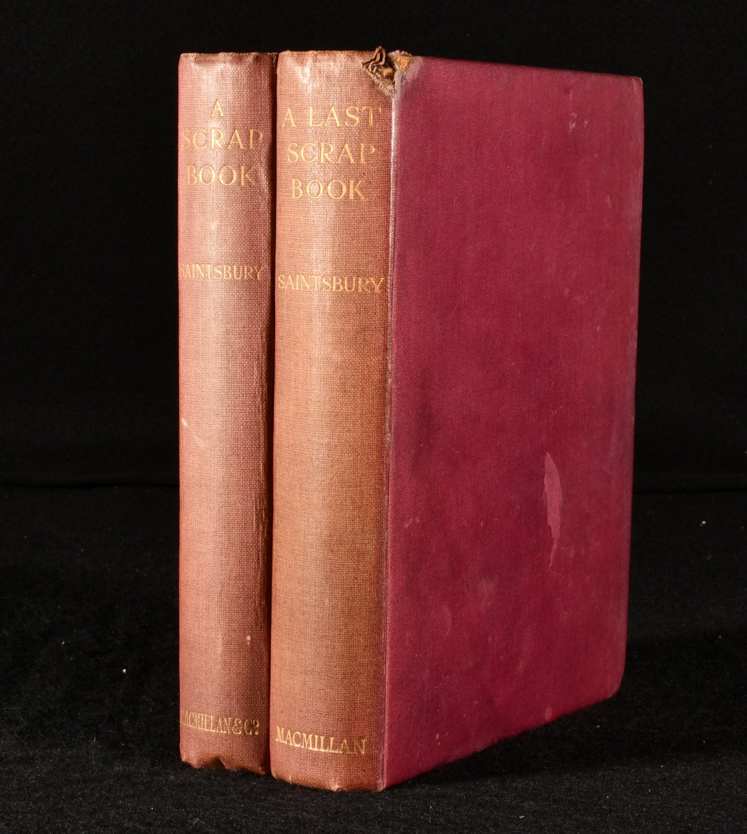 A Scrap Book and A Last Scrap Book by George Saintsbury: Good Cloth (1922)  First edition.