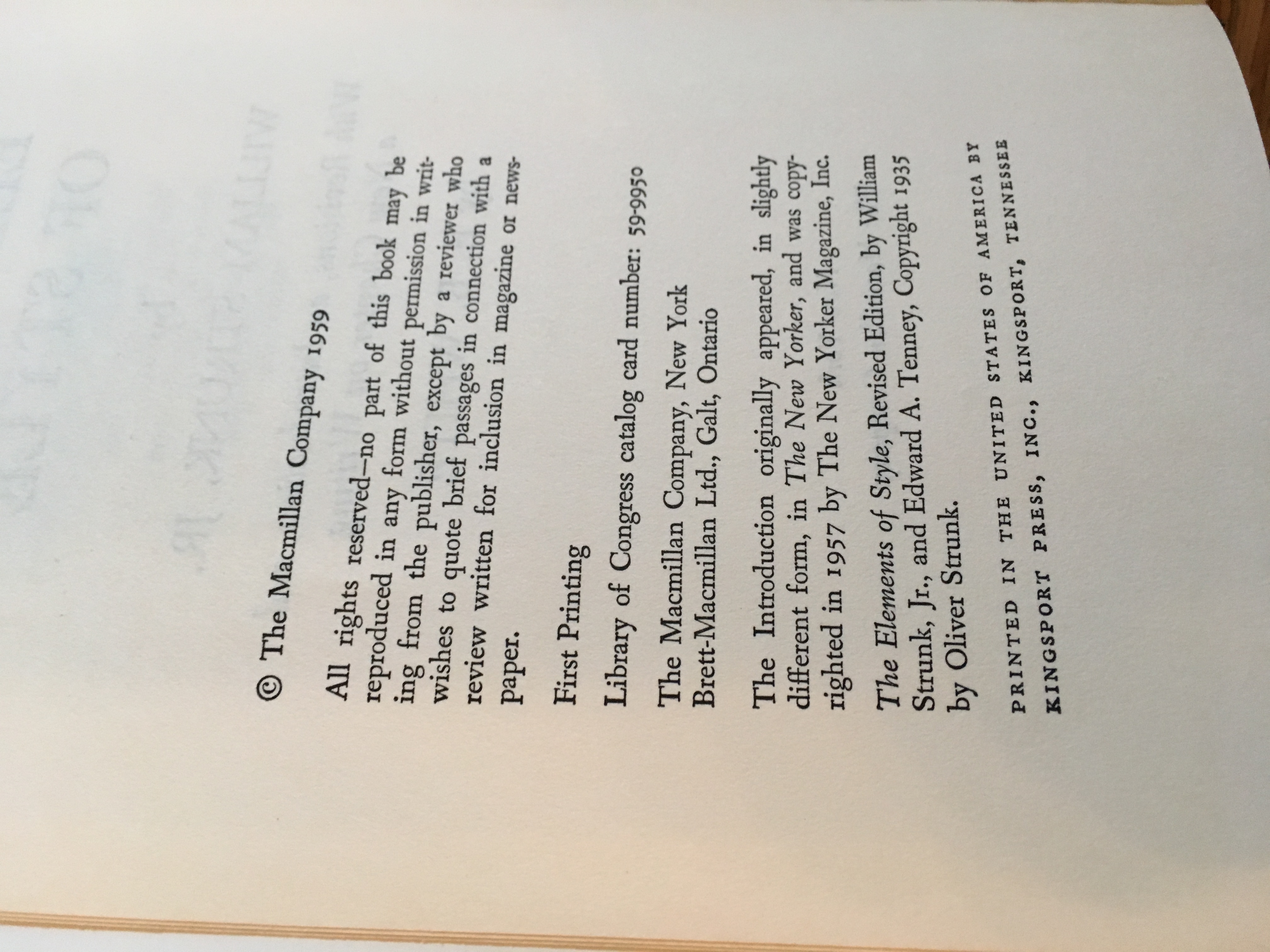 The elements of style by strunk william jr white e b very good