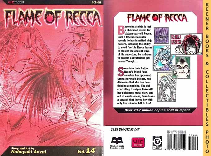 Flame of Recca, Vol. 14 : English Version - Nobuyuki, Anzai