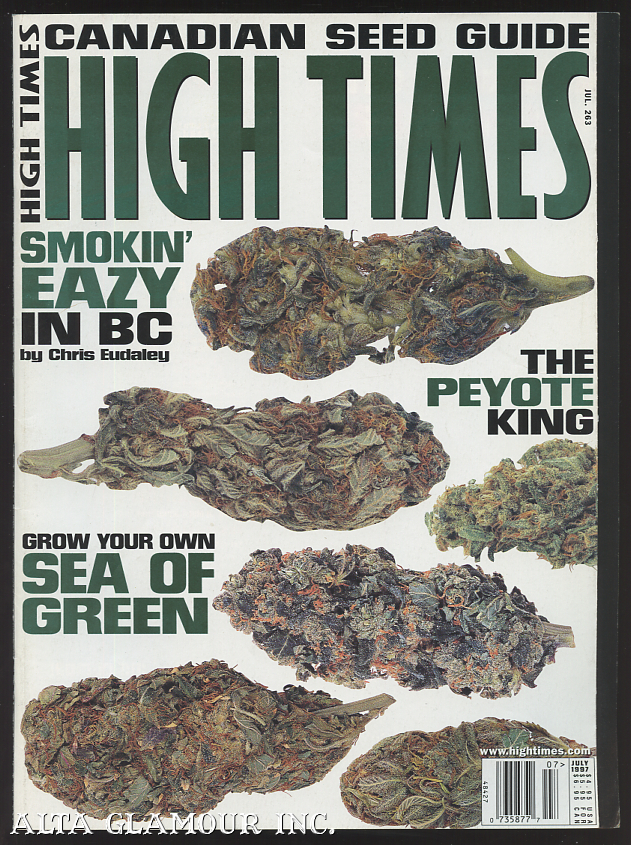 HIGH TIMES; The Magazine of High Society No....