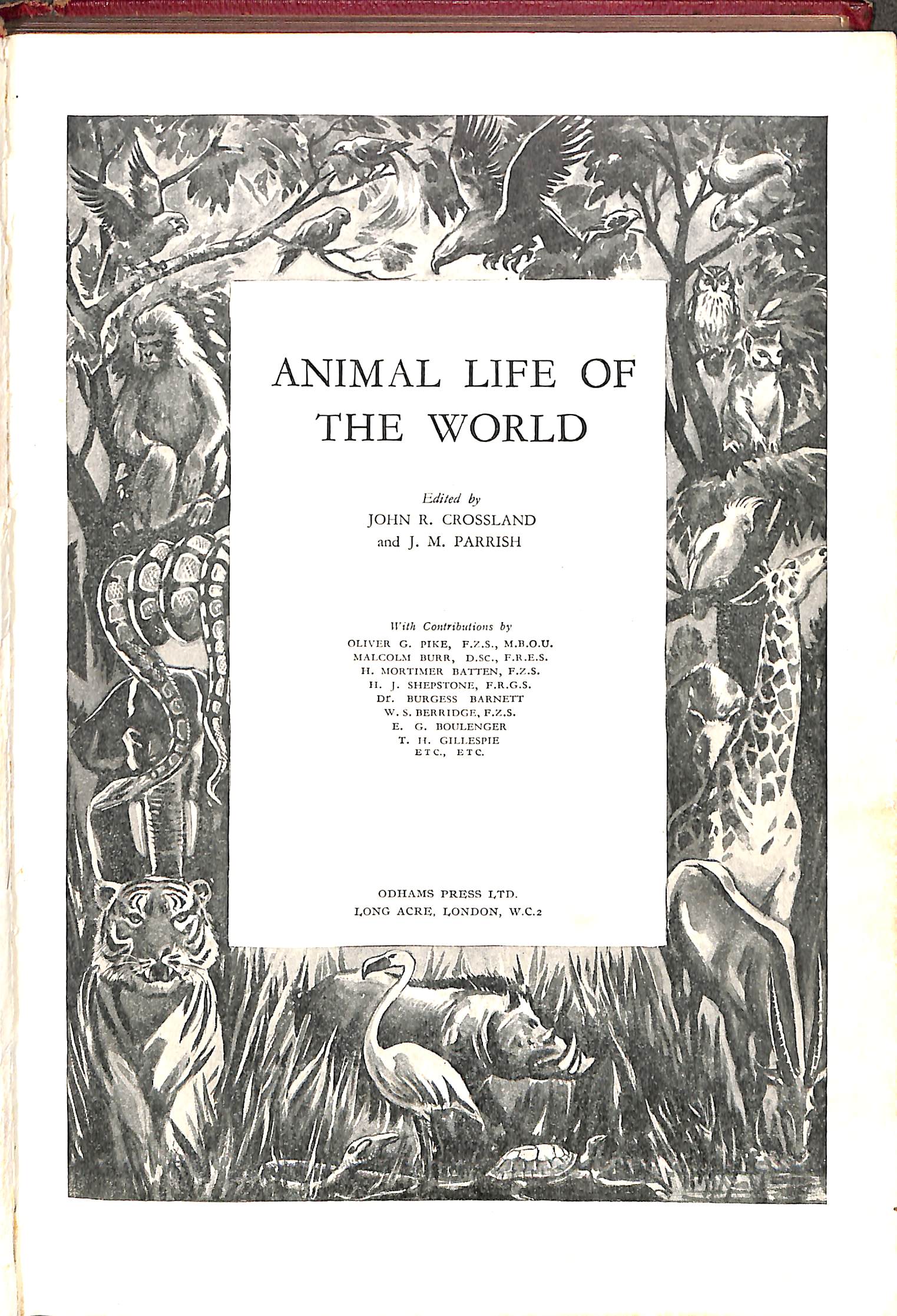 John Parrish J M Crossland Animal Life World Abebooks John Parrish J M Crossland Animal Life World Abebooks