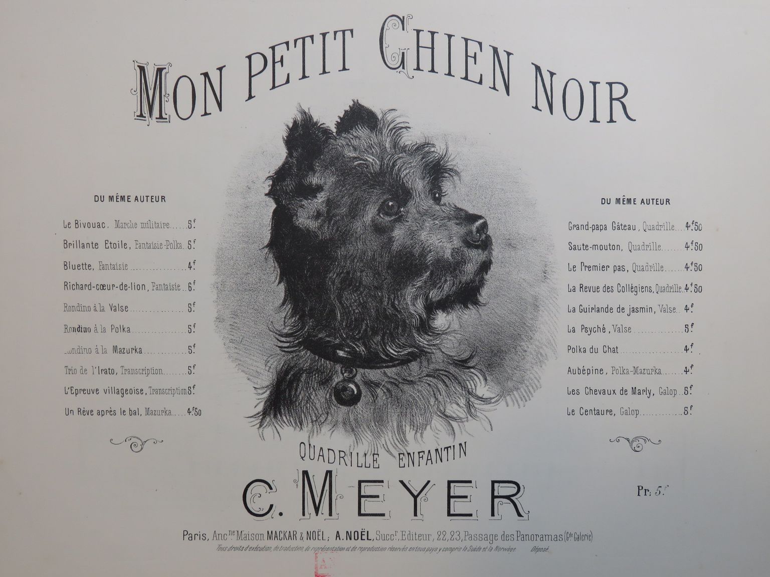 Meyer C Mon Petit Chien Noir Piano Ca1900 By Meyer C Mon Petit Chien Noir Piano Ca1900 Sheet Nbsp Music Partitions Anciennes Meyer C Mon Petit Chien Noir Piano Ca1900 By Meyer C Mon Petit Chien Noir Piano Ca1900 Sheet Nbsp Music Partitions Anciennes