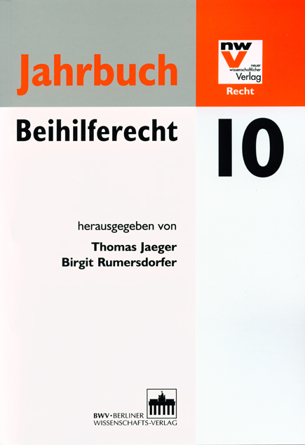 Jahrbuch Beihilferecht 2010