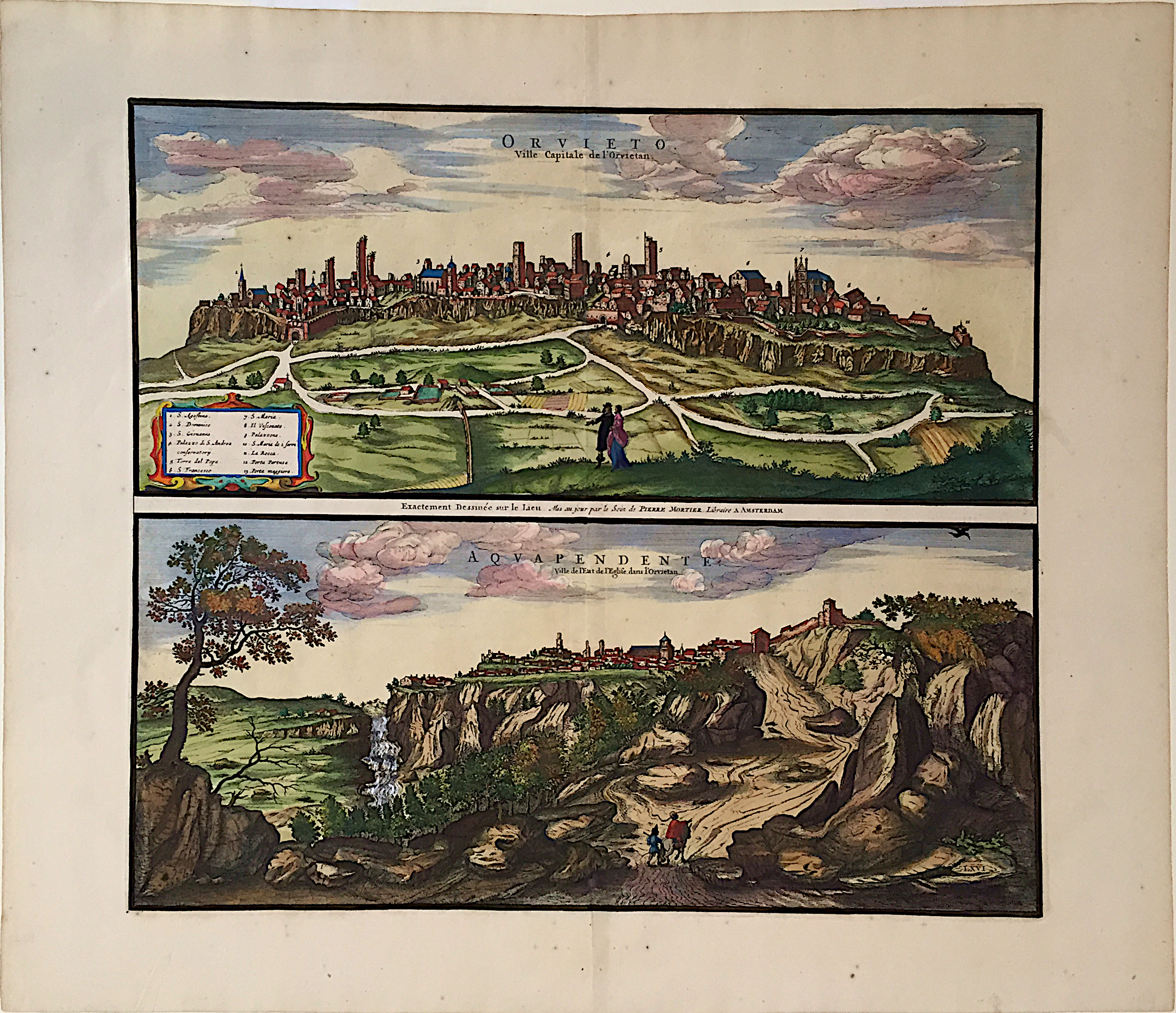 Orvieto Ville Capitale De L Orvietan Aquependente Ville De L Etat De L Eglise Dans L Orvietan By Blaeu Joan 1596 1673 1704 Map Arader Galleries Prints And Maps