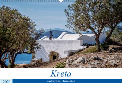 Kreta - malerische Ansichten (Wandkalender 2021 DIN A2 quer) : Kreta - eine vielfältige Paradiesinsel in Griechenland (Monatskalender, 14 Seiten ) - Nailia Schwarz
