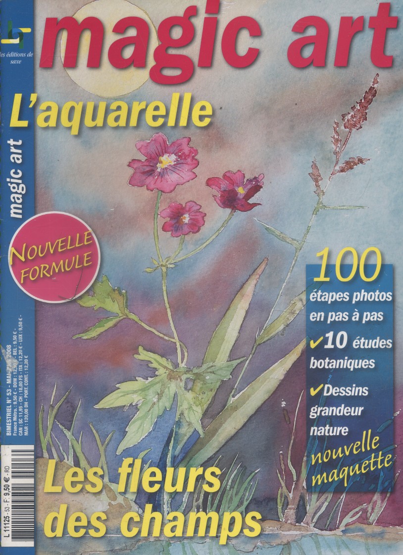 Fleurs et végétaux à l'aquarelle en vente aux éditions de saxe