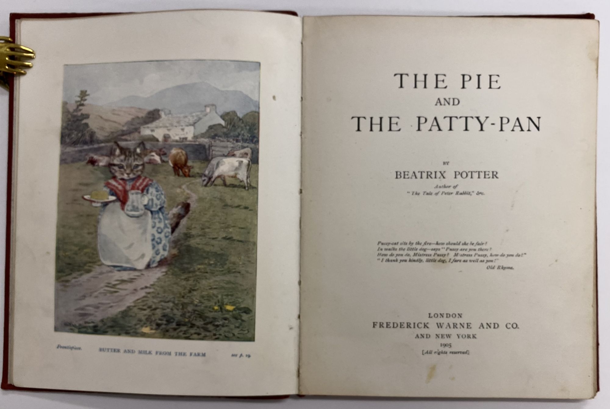 The Pie and the Pattypan by POTTER, Beatrix Very good Boards (1905