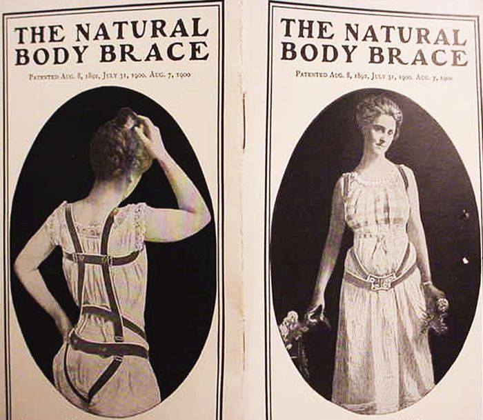 The Natural Body Brace / Patented Aug. 8