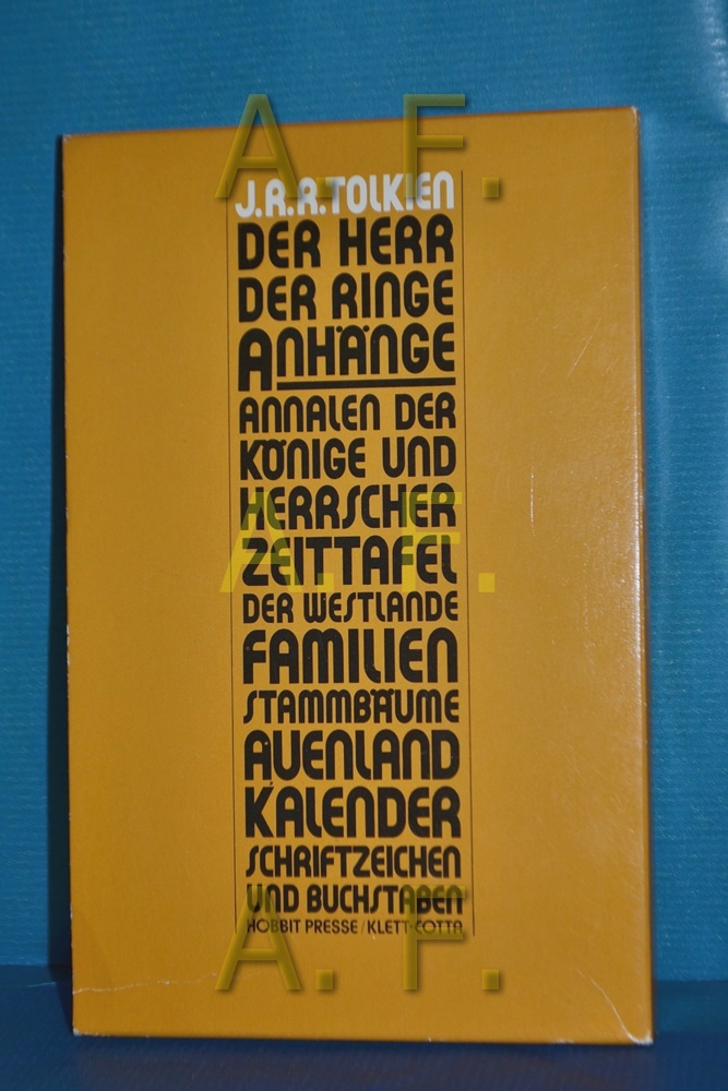 herr der ringe von tolkien, Erstausgabe ZVAB