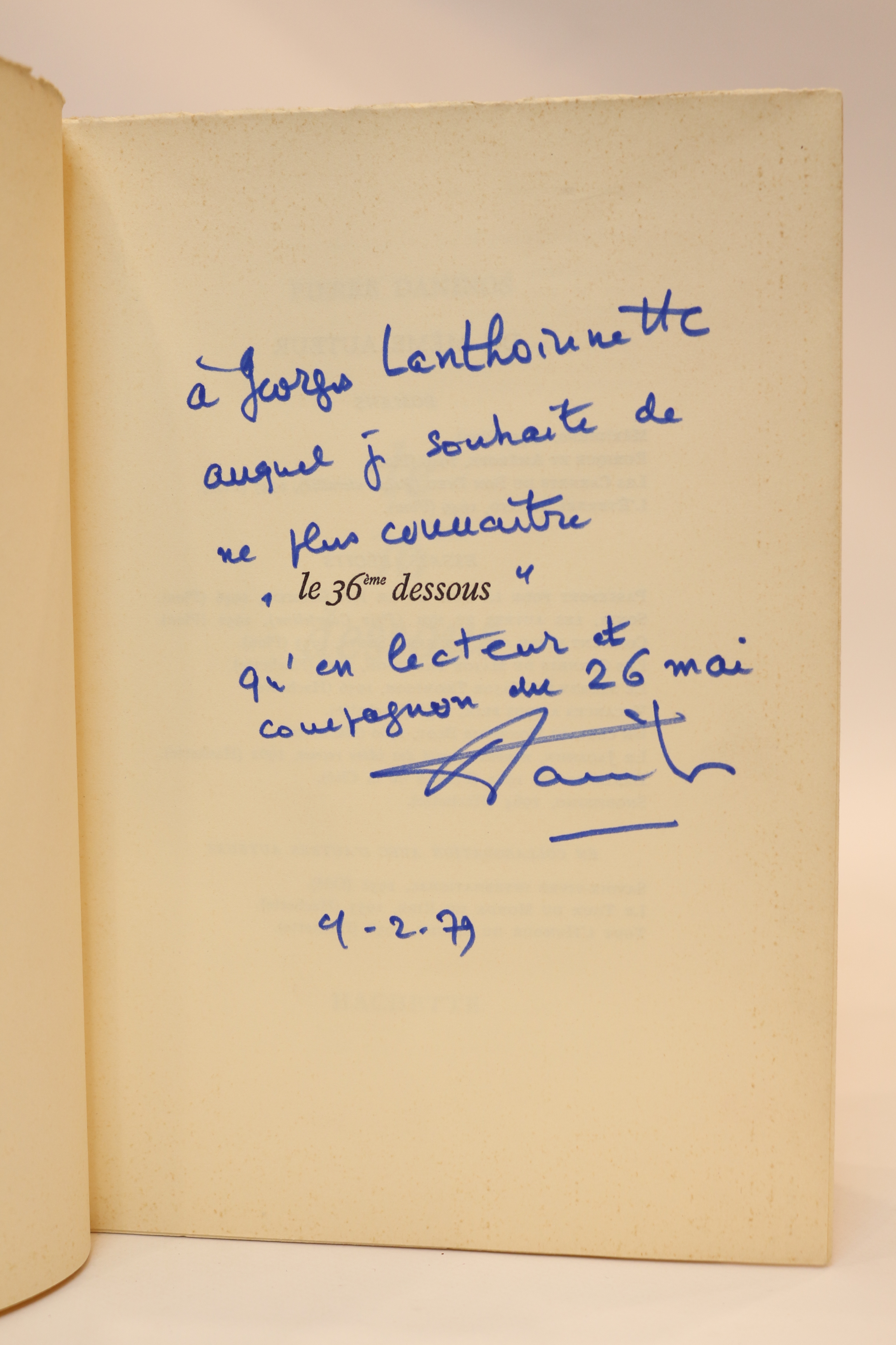 Le 36ème dessous by DANINOS Pierre: couverture souple (1966) Signed by ...