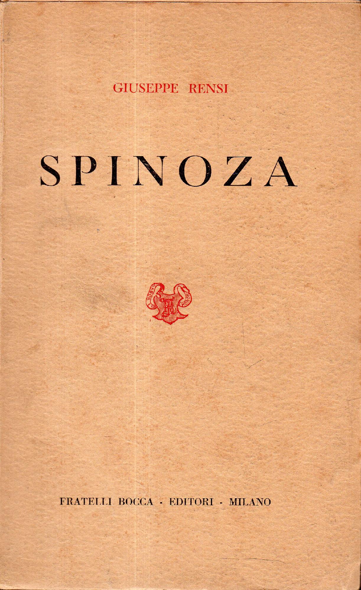 Spinoza - Giuseppe Rensi