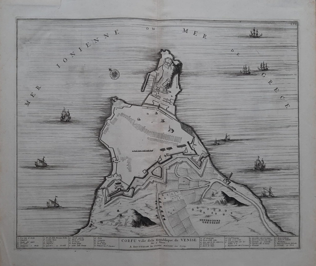 Corfu Valle Dela Republique De Venise By Pierre Mortier 1661 1711 1704 Map Lux In Art Di Ermanno Bertelli