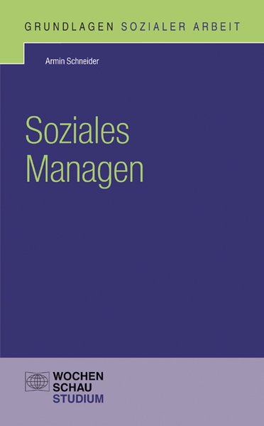 Soziales Managen (Grundlagen Sozialer Arbeit) - Schneider, Armin