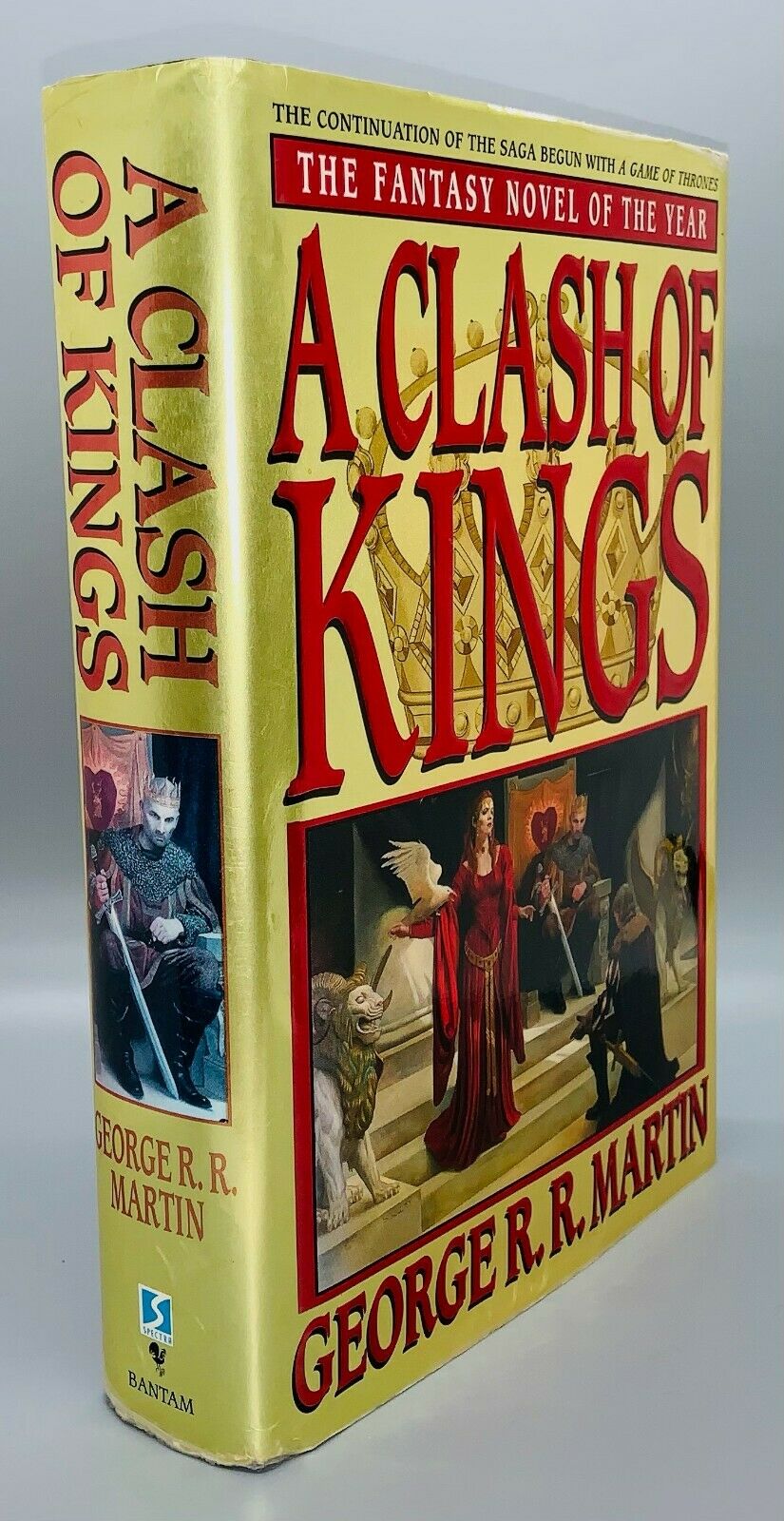 A Game of Thrones & A Clash of Kings, George RR Martin, Bantam covers