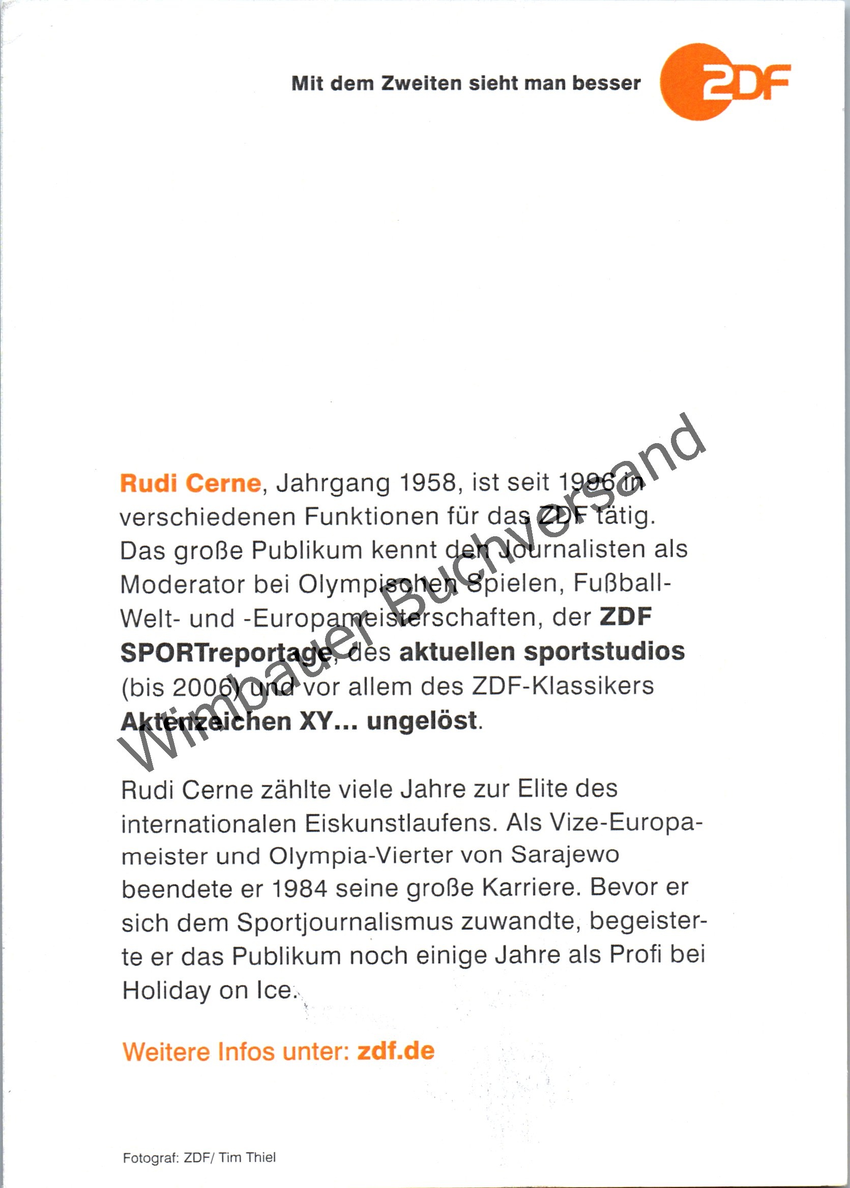 A 201869 Rudi Cerne Autogrammkarte Original Signiert Eiskunstlauf