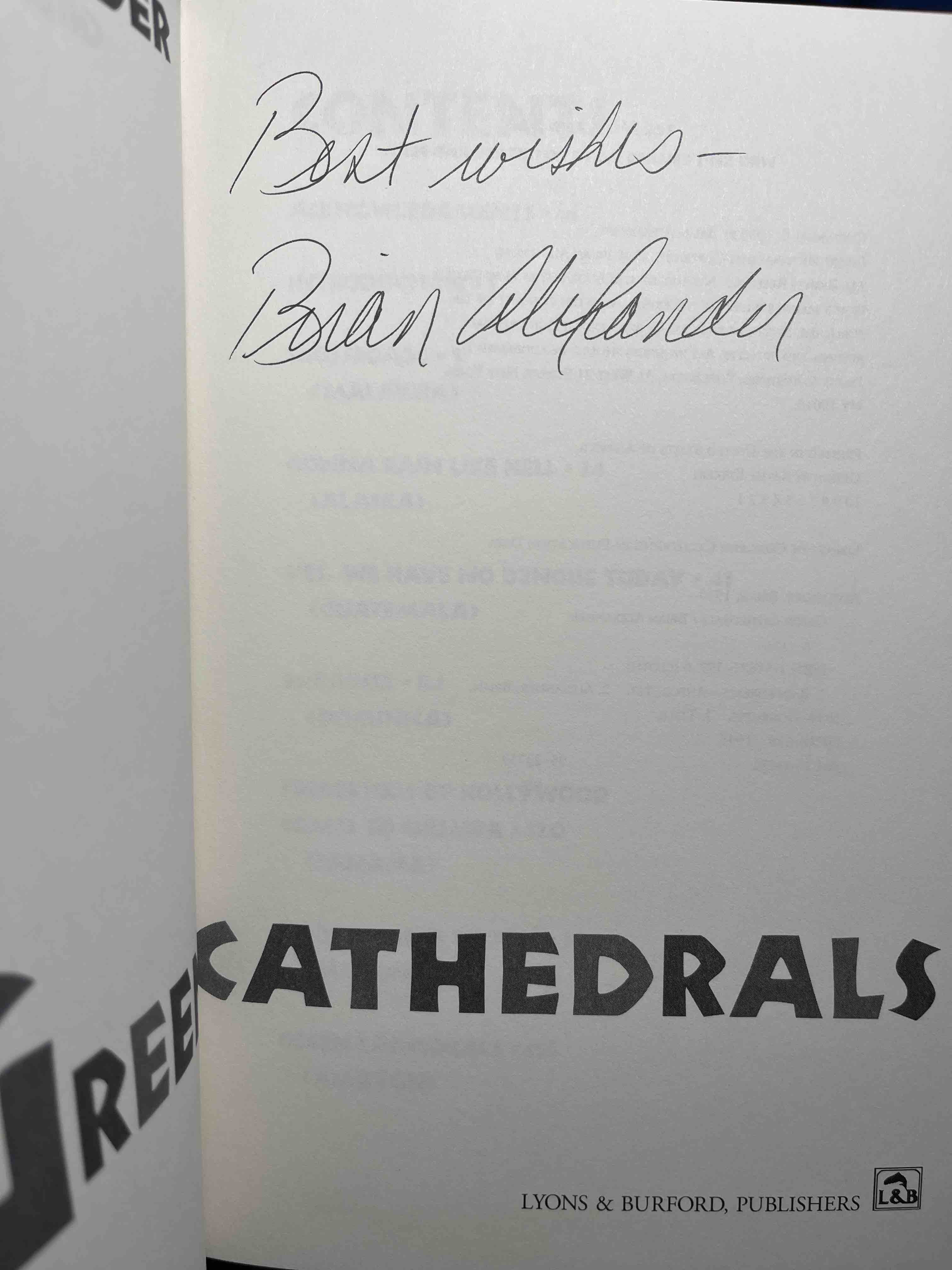 [Signé] GREEN CATHEDRALS: A Wayward Traveler in the Rain Forest. Alexander, Brian. [Très bon] [Couverture rigide]