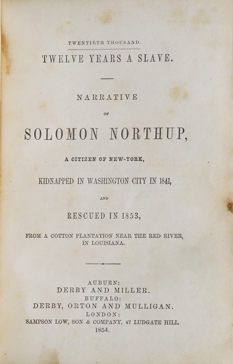 Solomon Twelve Years A Slave Abebooks