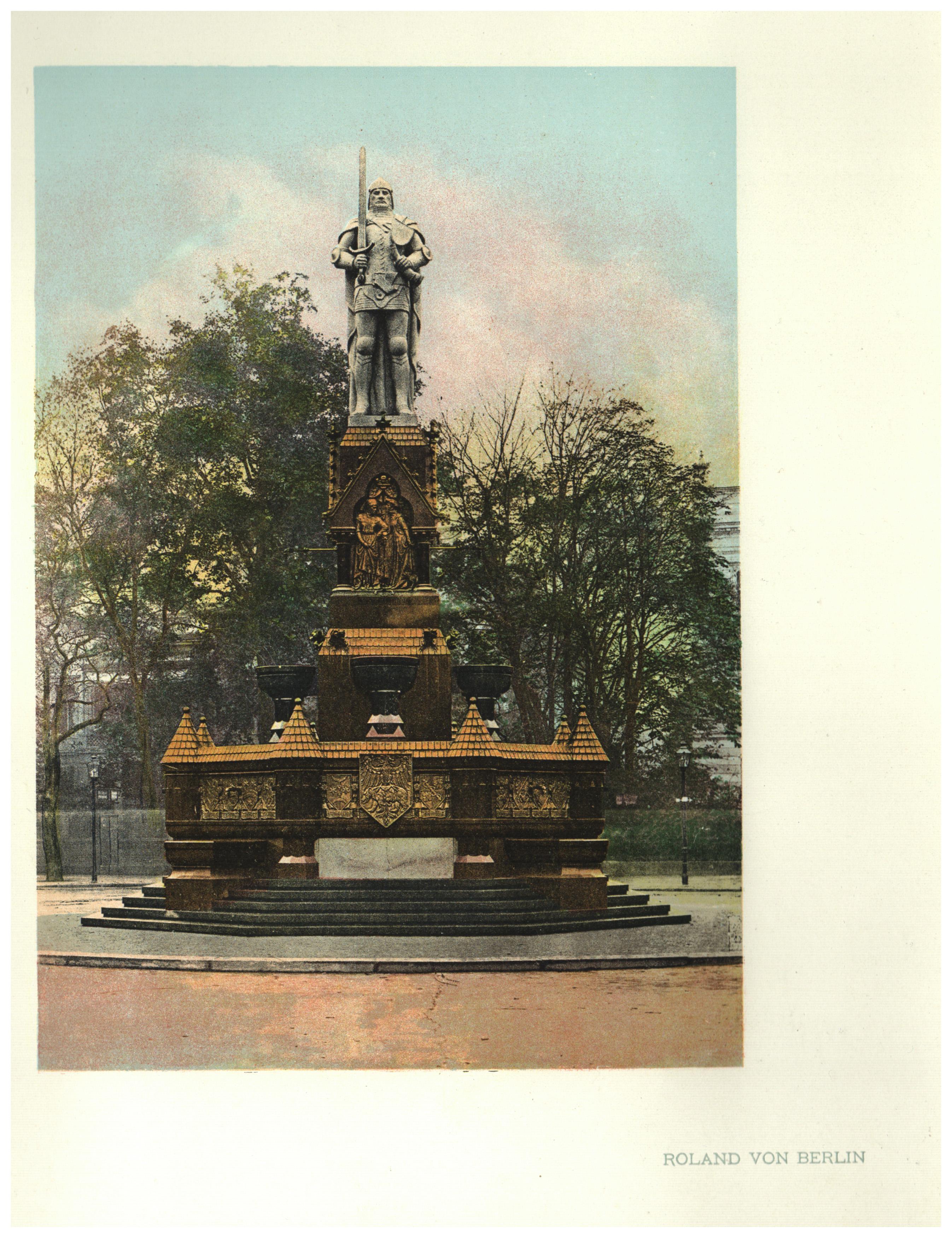 Roland von Berlin". da Berlin - Kemperplatz: Rolandbrunnen::  Arte&nbsp;/&nbsp;Stampa&nbsp;/&nbsp;Poster | Antiquariat Clemens Paulusch  GmbH