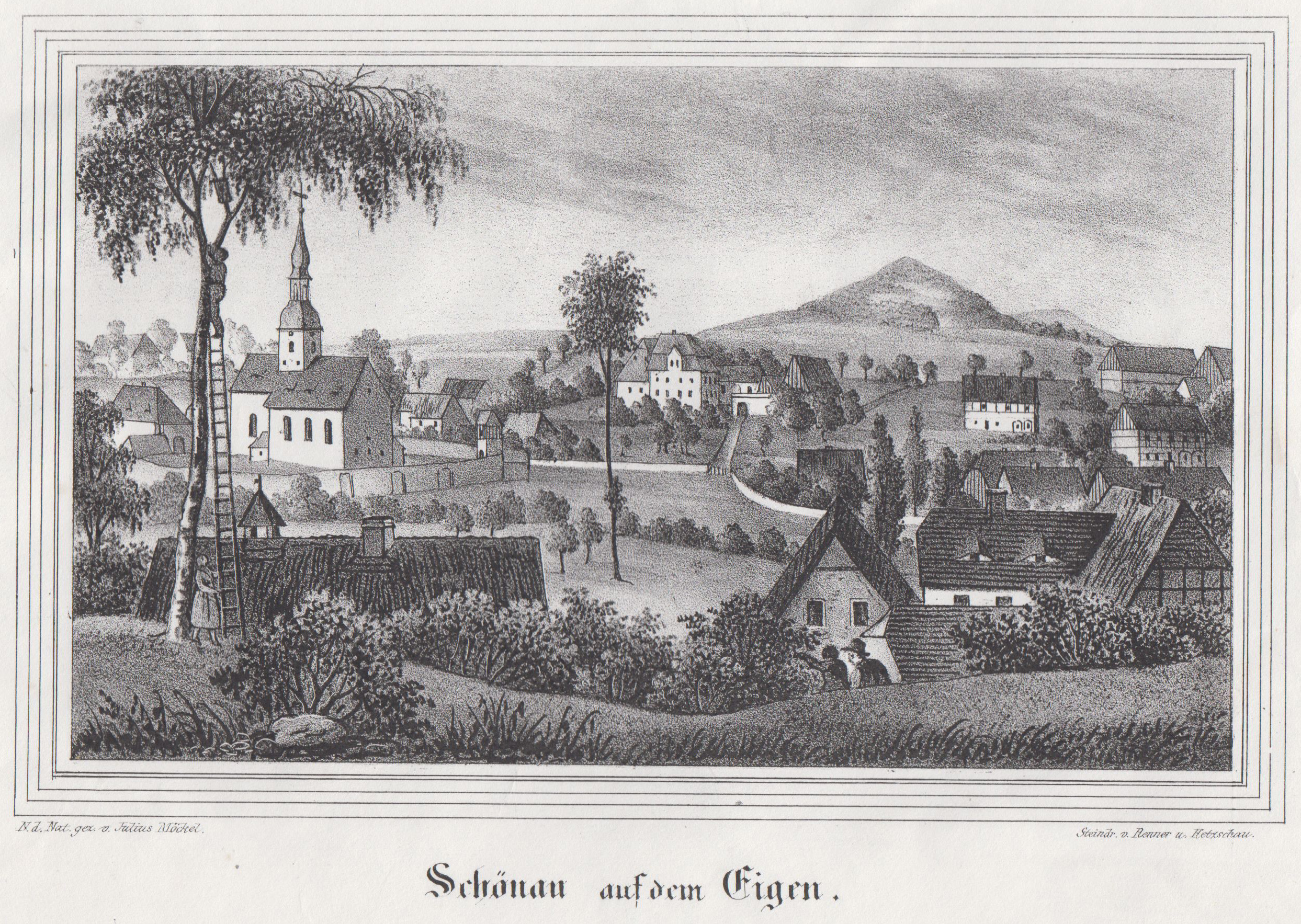 Gesamtansicht "Schönau auf dem Eigen". by Schönau Berzdorf/Eigen