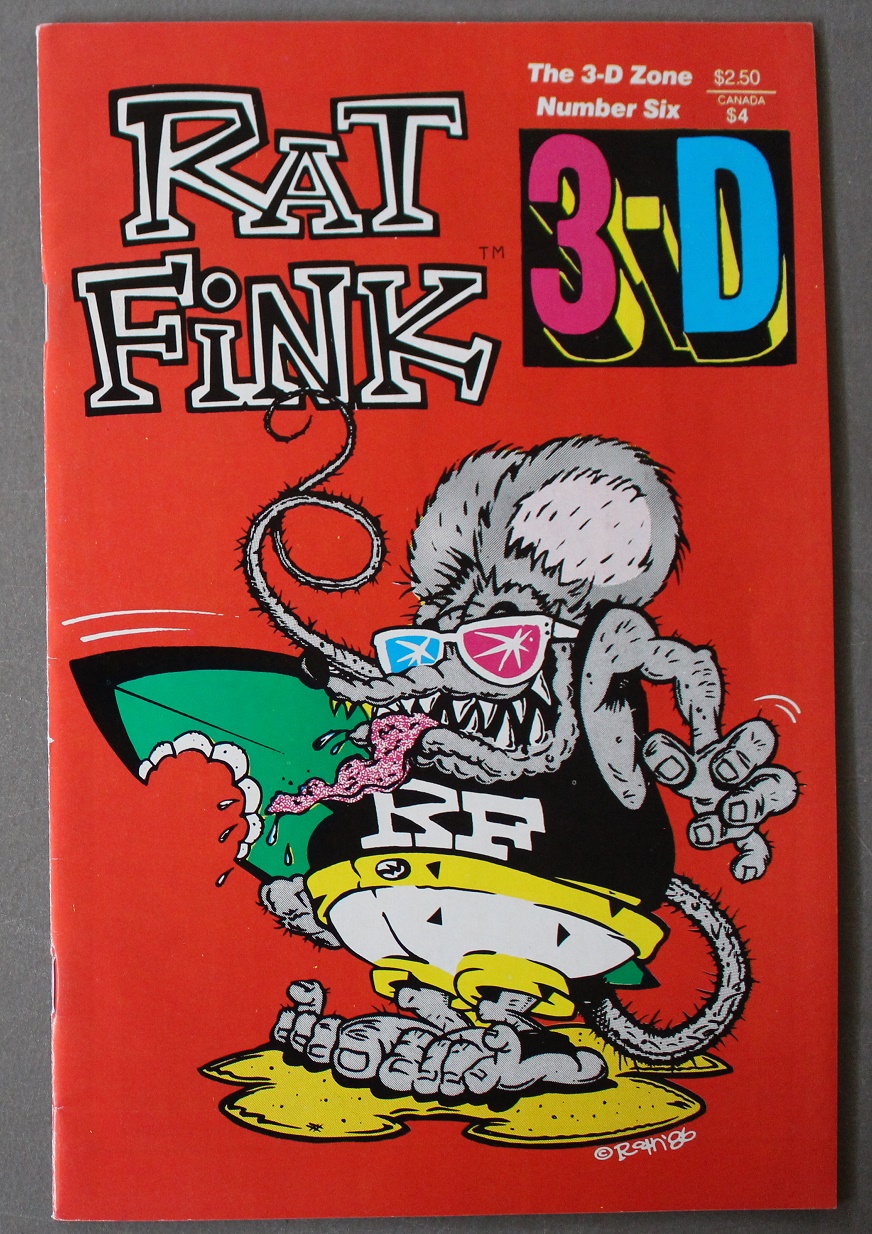 RAT FINK 3-D ZONE Volume 1 #6 Comic Book with Glasses Still Bound Big  Daddy Roth (July1987 ) by Ed Roth.: FINE+, Near New Soft cover (1987) TRUE  FIRST Edition COMICS Format Thus. | Comic World