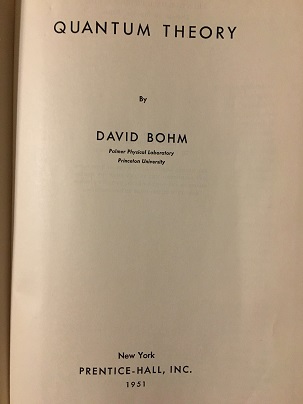 QUANTUM THEORY by Bohm, David: (1951) First edition. | By