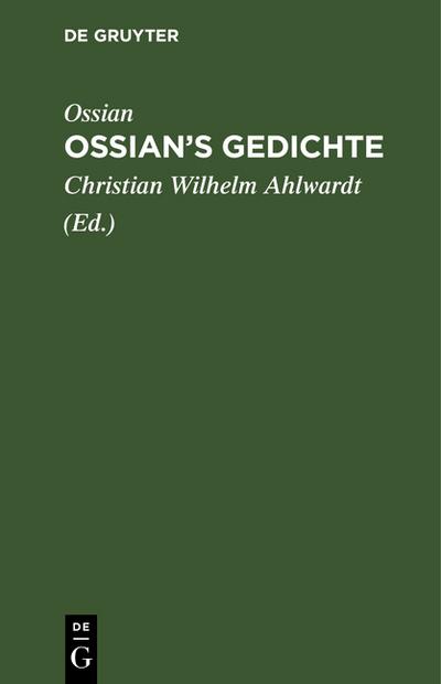 Ossian's Gedichte - Ossian