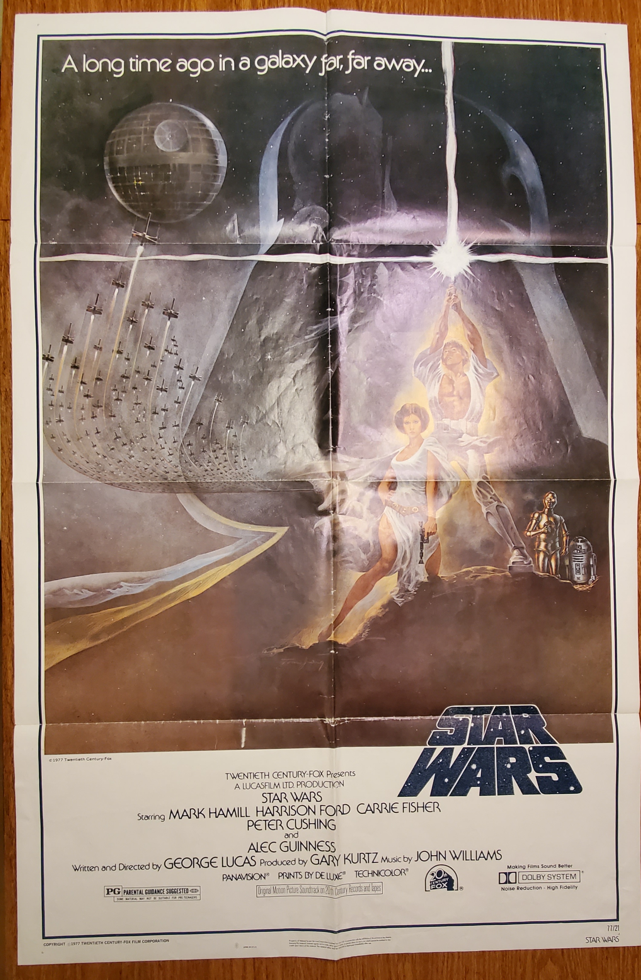 Periodiek Onzeker concert Original 1977 STAR WARS Movie Poster (Folded): (1977) 1st Edition  Art&nbsp;/&nbsp;Print&nbsp;/&nbsp;Poster | Virginia Books & More
