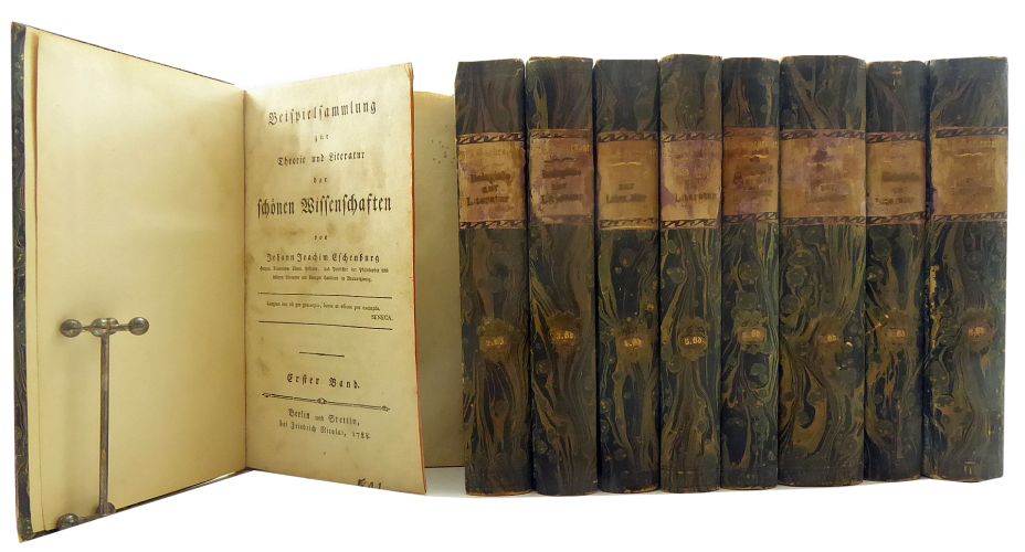 Beispielsammlung zur Theorie und Literatur der schönen Wissenschaften. - Eschenburg, Johann Joachim