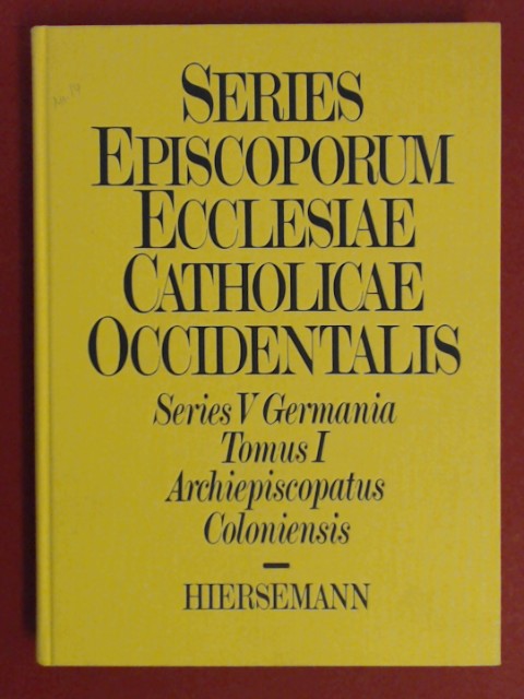Series episcoporum Ecclesiae Catholicae occidentalis: Ab initio usque ad annum MCXCVIII