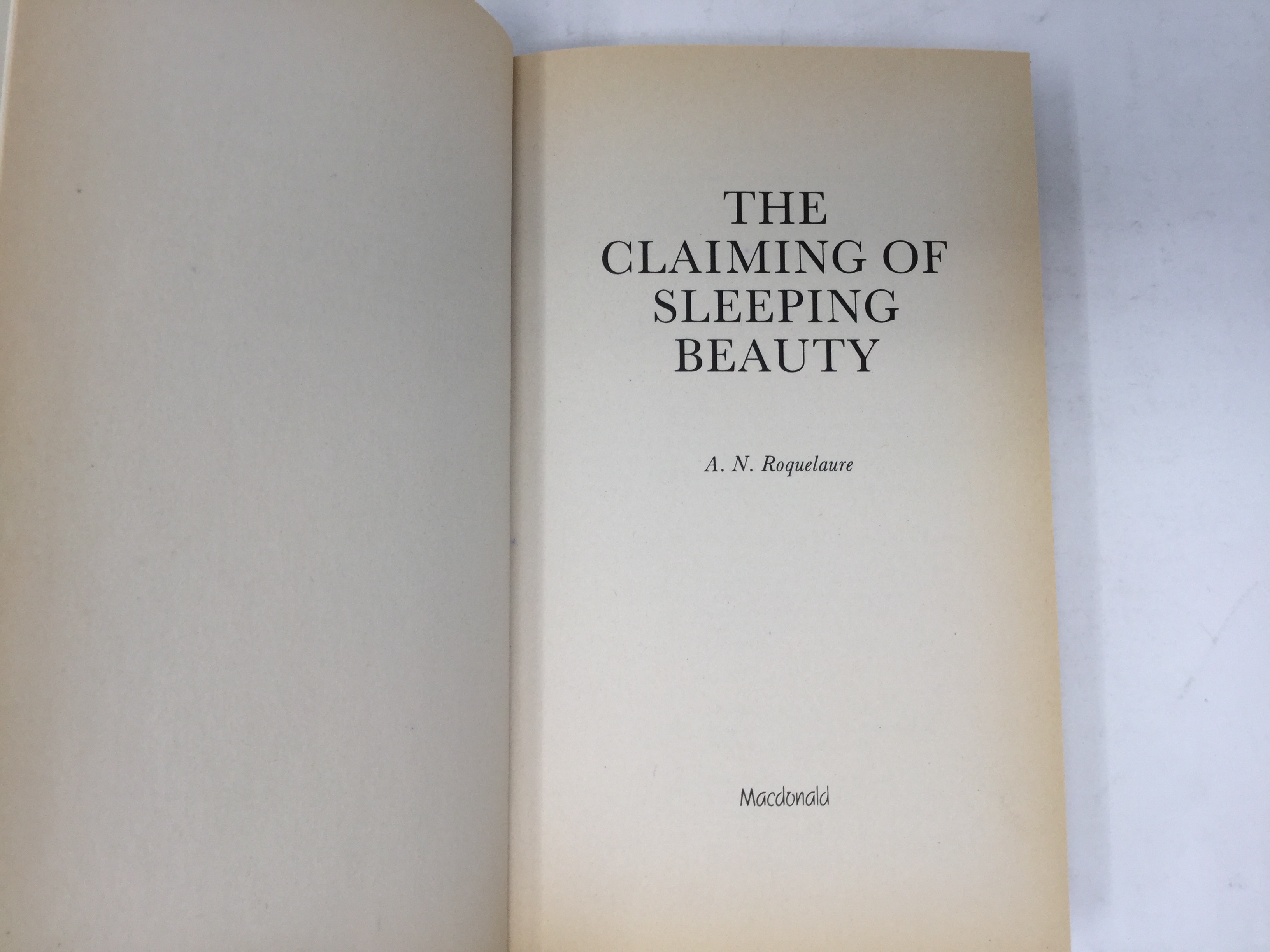 The Claiming of Sleeping Beauty by A.N. Roquelaure The Claiming of Sleeping Beauty by A.N. Roquelaure