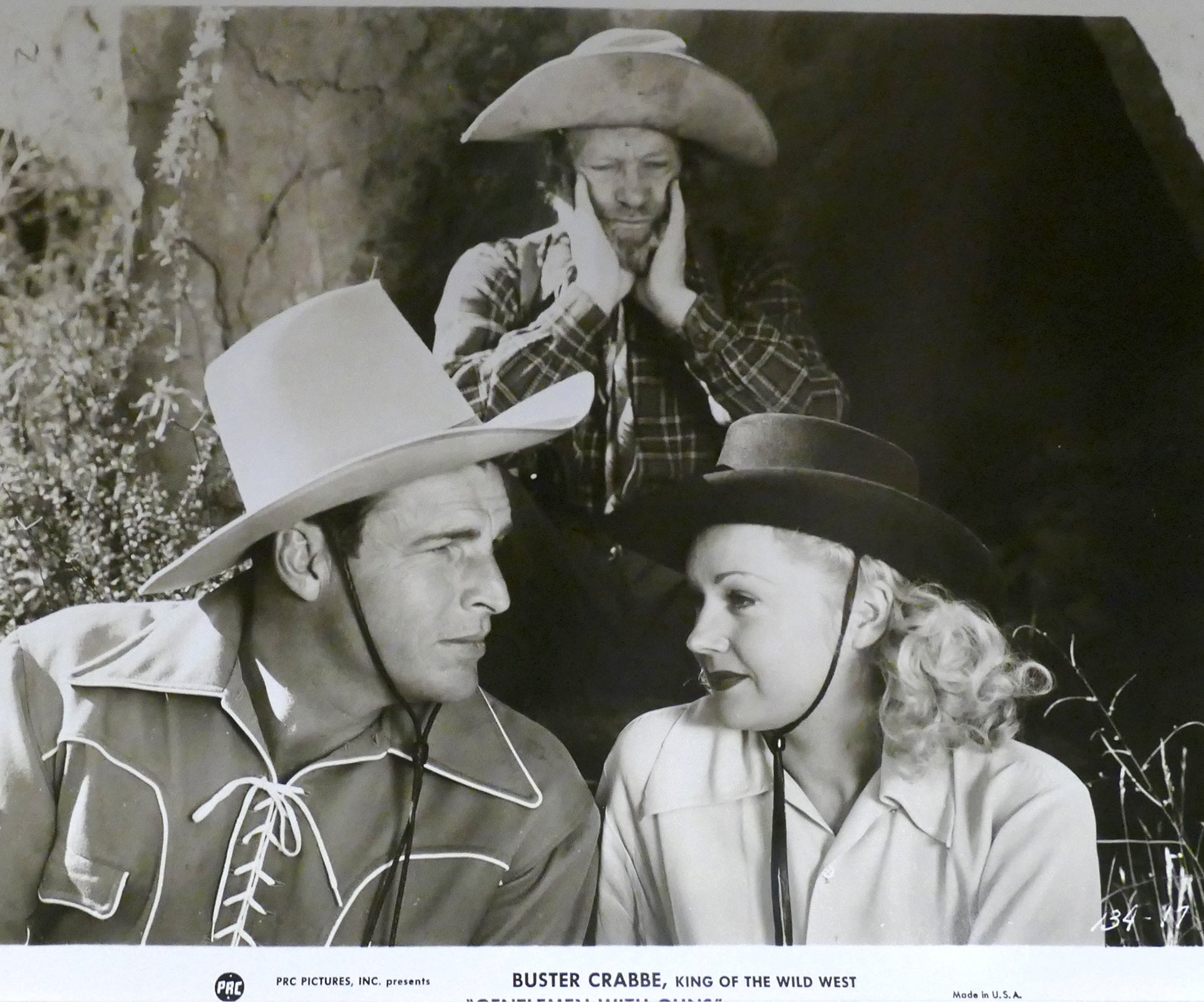 BUSTER CRABBE, AL ST. JON, PATRICIA KNOX GENTLEMEN WITH GUNS 1946 PHOTO 8''  X 10'' Inch Photograph